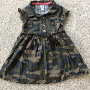 Camo baby girl dress